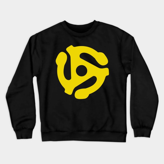 45 RPM Record Adapter Crewneck Sweatshirt by The Lisa Arts